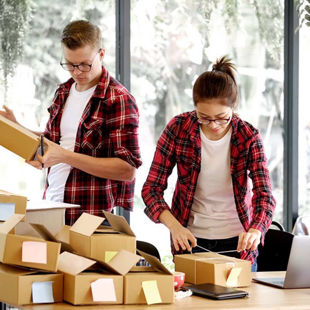 Sole Traders Packing Goods